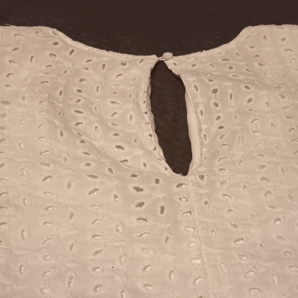 Pink Lily Lined Eylet Baby Doll Dress w/ Pockets - Picture 4 of 9